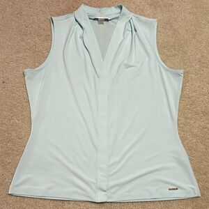 Calvin Klein Mint Sleeveless Blouse